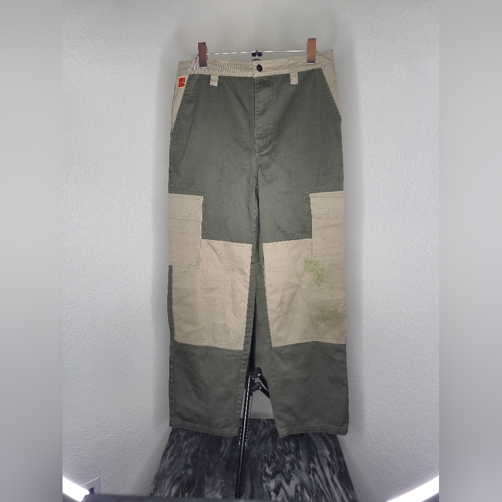 Empyre Green and Tan Cargo Pants